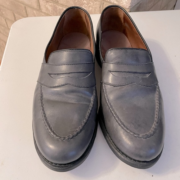 Men’s Allen Edmonds Randolph Penny Loafers 10.5 DcGrey Dress Shoes - Picture 2 of 9